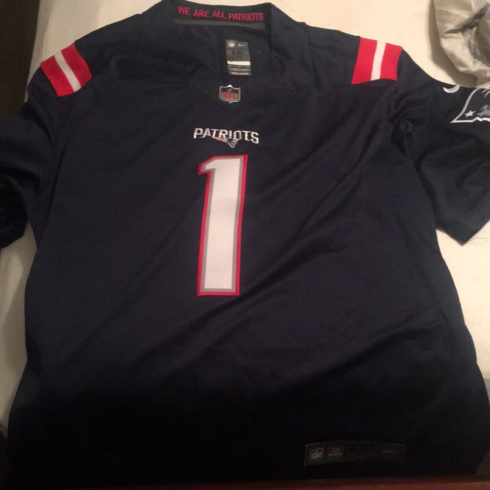 Nike on field cam newton jersey